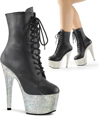 Produktbild von BEJEWELED-1020-7 Damen Booties von Pleaser, Schwarz , EU 40, US 10