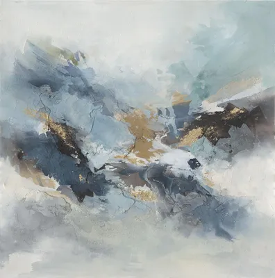 Produktbild von ArtUniverse Leinwandbild Light Blue Impression 80 x 80 cm