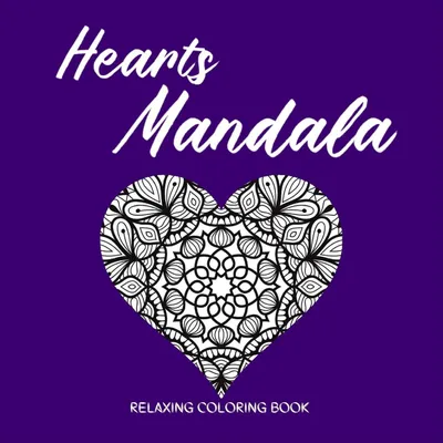 Produktbild von HEARTS MANDALA Relaxing Coloring Book