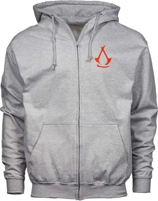 Zdjęcie produktu dla Assassin's Creed Kapuzenjacke Herren Shadows Faces grau meliert S