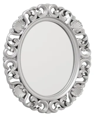 Produktbild von Wandspiegel Sabrina - silber - oval - vintage - klassisch - H37cm