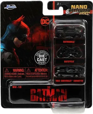 Produktbild von Nano 3 véhicules BATMAN, JAD32043, Maßstab1/65, JADA TOYS