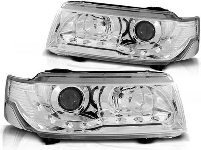 Produktbild von Scheinwerfer LED Tagfahrlicht Optik passend für VW Passat 35i Facelift Bj. 93-97 Chrom
