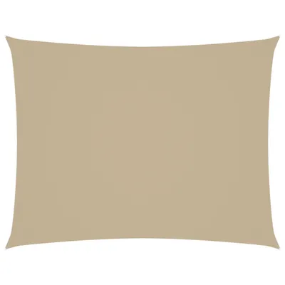 Image de vidaXL Voile d'ombrage Oxford Rectangulaire 3,5x5 m Beige