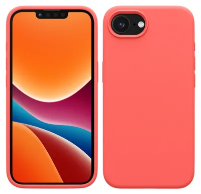 Produktbild von kwmobile Handyhülle für Apple iPhone 17e / iPhone 16e Hülle - Case Silikon - Kabelloses Laden - Schutzhülle Cover in Neon Koralle