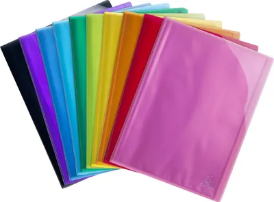 Produktbild von Exacompta 20x Sichtmappe , mittelfestem PP, 20 Hüllen, A4, sortiert, 85670E