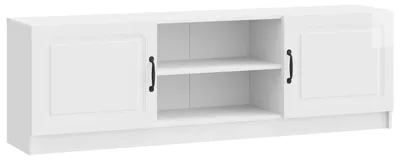 Zdjęcie produktu dla Szafka pod telewizor Biały wysoki połysk 150 x 31 x 47 cm