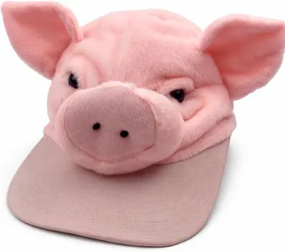 Produktbild von Schwein Plüschmütze Lustige Tiermütze Schwein Rosa Kuschelmütze Weiche Spaßmütze für Kinder und Erwachsene