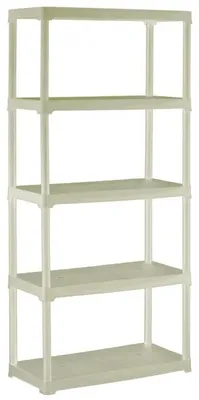 Zdjęcie produktu dla Regał Pvc 80X40X176Cm 5X30Kg Beżowy