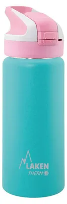Immagine prodotto di Borraccia termica da 0,50 litri, colore turchese, acciaio inossidabile 18/8, marca Laken, modello TS5VT