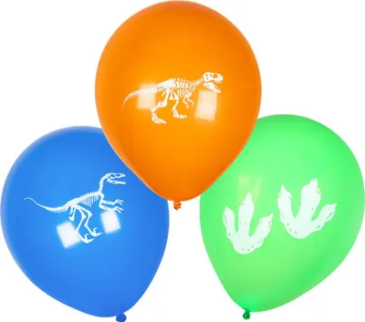 Produktbild von 6 Luftballons - T-Rex - ca. Ø 25 cm