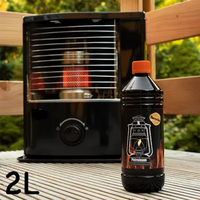 Produktbild von Petroleum für Petroleumheizung Petroleumofen Petroleumlampe Petroleumlampen Kamin Heizung Kerosin Reiniger Lampe Lampen Petrolium 2 Liter Flameup