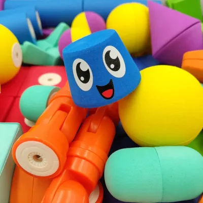 Productafbeelding van Magnetische foamblokken - MagFlexi - 75 stuks.