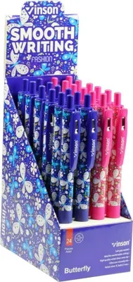 Produktbild von Kugelschreiber. Fashion Butterfly, blau (24 Stück) – Titanum