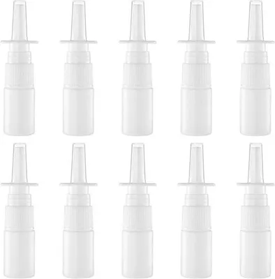 Produktbild von Kleines Sprühfläschchen - 20 Stück - 10 ml - 9,2×2 cm - Abdichtend - Feine Nasenspray - Direktes Sprühfläschchen - Nasenreinigung - Geeignet für zu Hause, unterwegs und draußen - Weiß