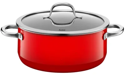 Zdjęcie produktu dla Silit Bratentopf mit Deckel Ø 24 cm Passion Red 3201112983 4004633297048