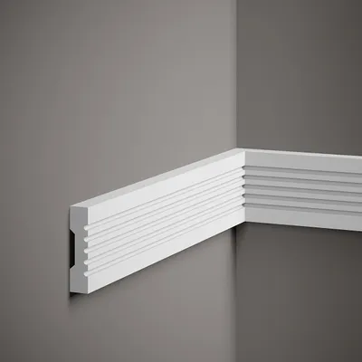 Produktbild von Mardom Wandleiste MDD412 Profoam 18 x 75 x 2000 mm Weiß Zierleiste Dekorleiste