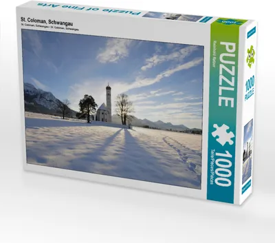 Produktbild von CALVENDO Puzzle St. Coloman, Schwangau | 1000 Teile Lege-Größe 64x48cm Foto-Puzzle für glückliche Stunden