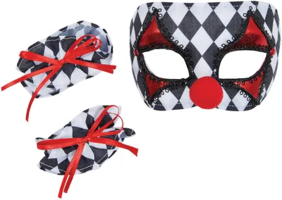 Produktbild von Clown-Maske & Handschellen-Set