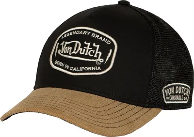 Obrázok produktu pre Von Dutch Originals Semi Curved Trucker Cap - LEGENDARY Black/Beige