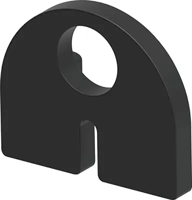 Produktbild von ECONOMY Einlage zu Glasklemmbeschlag Modell 20 für 10,76 mm Glas, Gummi