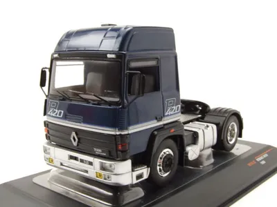 Produktbild von Renault R420 Zugmaschine 1986 dunkelblau metallic Modellauto 1:43 ixo models