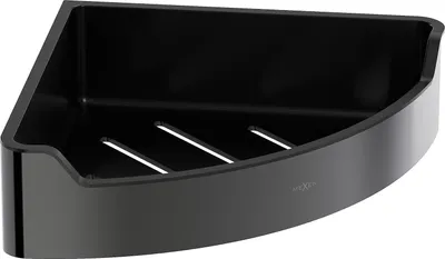Obrázek produktu pro Mexen Rivon-C rohový koupelnový košík, černý chrom - 70A8525-73