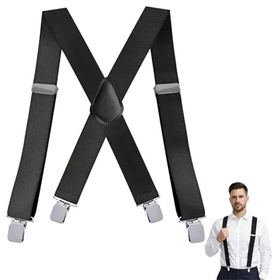 Produktbild von Verstellbare Hosenträger für Herren mit robusten Metallclips