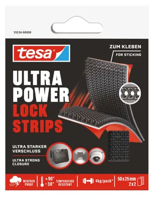 Produktbild von TESA 552340000000, Schwarz, 25 mm, 50 mm, 1 Stück(e), Box