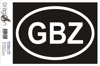 Produktbild von Aufkleber / Autoaufkleber - JDM / Die cut / Auto / OEM - Gibraltar GBZ - 160x110mm pink - Heckscheibe / Heckscheibenaufkleber