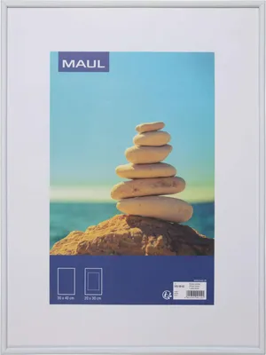 Produktbild von MAUL Bilderrahmen MAULart Kunststoff 30 x 40 cm, ca. A3 weiß