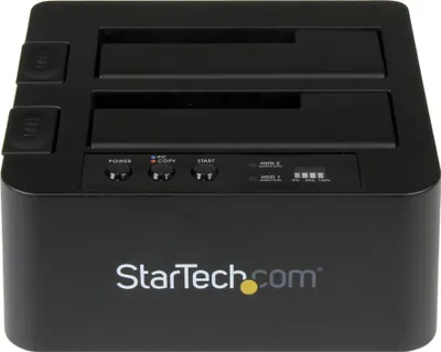 Image de Adaptateur de disque dur Startech SDOCK2U313R 10 Gbps noir