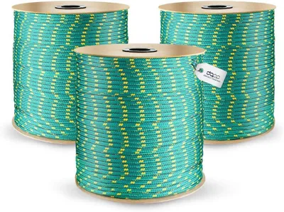 Produktbild von 20m 6mm GRÜN Traglast bis 420 kg Flechtleine Textilseil Leine Schnur Rope Kunststoffseil Polyseil geflochten