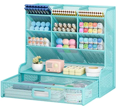 Obrázok produktu pre Solidchoice – Stolový organizér s 9 priehradkami a zásuvkou