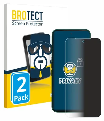 Produktbild von 2x BROTECT Sichtschutzfolie für Fairphone 6 Anti-Spy Privacy Sichtschutz Blickschutz Folie Blaulicht-Schutz