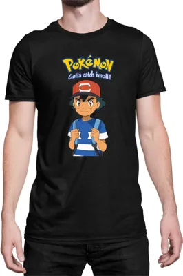 Produktbild von Herren T-Shirt Japan Manga Anime Comics Pokemon 016, Man S / Schwarz