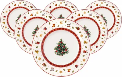 Zdjęcie produktu dla Villeroy & Boch Toy's Delight talerz śniadaniowy ø 21,5 cm biały Zestaw 6 sztuk