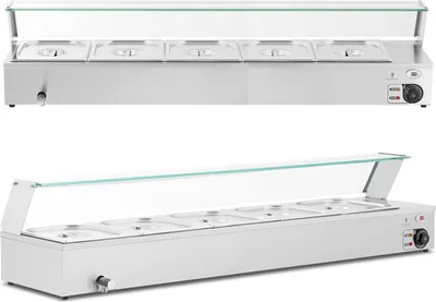 Produktbild von Buffetwärmer mit Deckel 5 x GN 1/2 2000 W