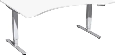 Produktbild von Gera Elektro Pro+ Elektro-Hubtisch höhenverstellbar, 1600x1000x625-1285, Weiß/Silber