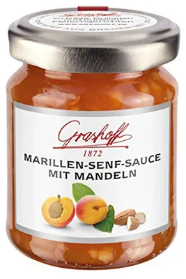 Zdjęcie produktu dla Grashoff morelowy sos musztardowy z migdałami owocowo-pikantny 125ml