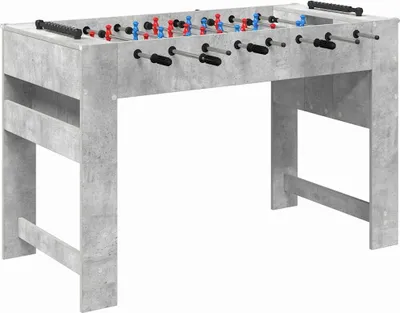 Obrázek produktu pro Stolní fotbálek Betonově Šedá 125 x 60,5 x 80 cm