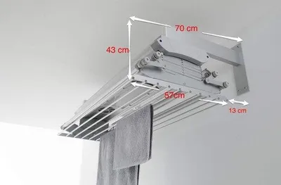 Productafbeelding van Aluminium Wandbeugel voor Ophangen Droogrekken
