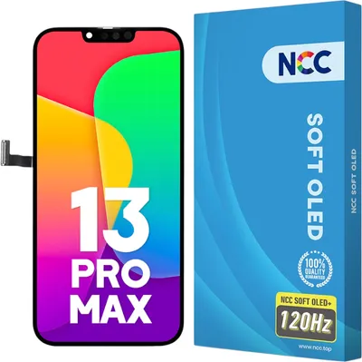 Produktbild von Kompatibel NCC Prime Soft OLED Display Touchscreen Bildschirm Schwarz für iPhone 13 Pro Max 120Hz & Werkzeug