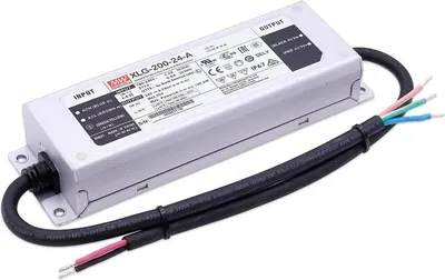 Zdjęcie produktu dla MeanWell XLG-200-24A 200W 24V Wysokiej jakości i wydajny zasilacz LED Aluminium IP67 Wodoodporny Bez zakłóceń