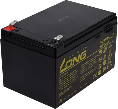 Image de Batterie au plomb KungLong WP12-12E Vds avec Faston 6,3mm résistante aux cycles