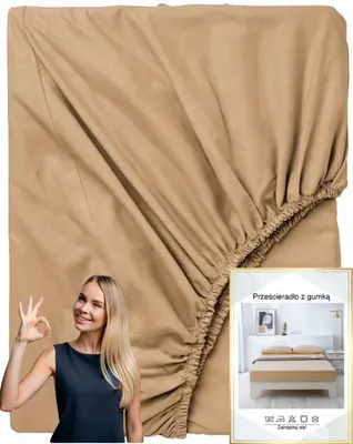 Produktbild von Home91 Bettlaken Spannbettlaken Baumwollsatin 200x220 cm