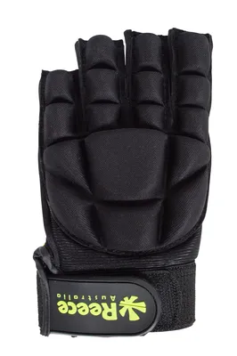 Produktbild von Reece Comfort Half Finger Hockeyhandschuh - Schwarz  | Größe: M