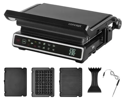 Immagine prodotto di Concept GE3550, nero, rettangolare, touch, 682,3 cm², 2 zone, 230 °C
