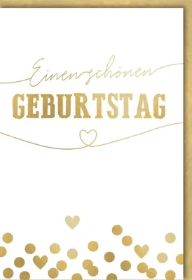 Produktbild von Geburtstag - Glückwunschkarte im Format 11,5 x 17 cm mit Umschlag