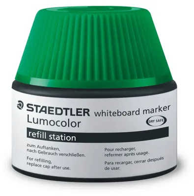Produktbild von Nachfülltinte Whiteboardmarker grün Packung mit 4 Stück